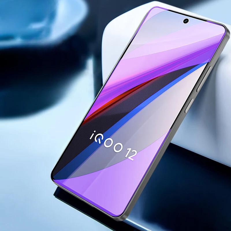 Anti Blue Tempered Glass for Vivo IQOO Iqoo 12 Screen Protector for VIVO IQOO12 Iqoo12 Eye Protection Protective Front Film