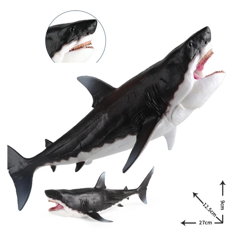 brinquedo criatura marinha Megalodon, perfeito para dramatização brincadeira simulação