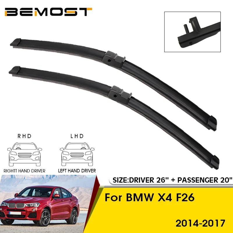 Car Wiper Blades For BMW X4 F26 2014-2017 Windshield Windscreen Front Window Blades 26