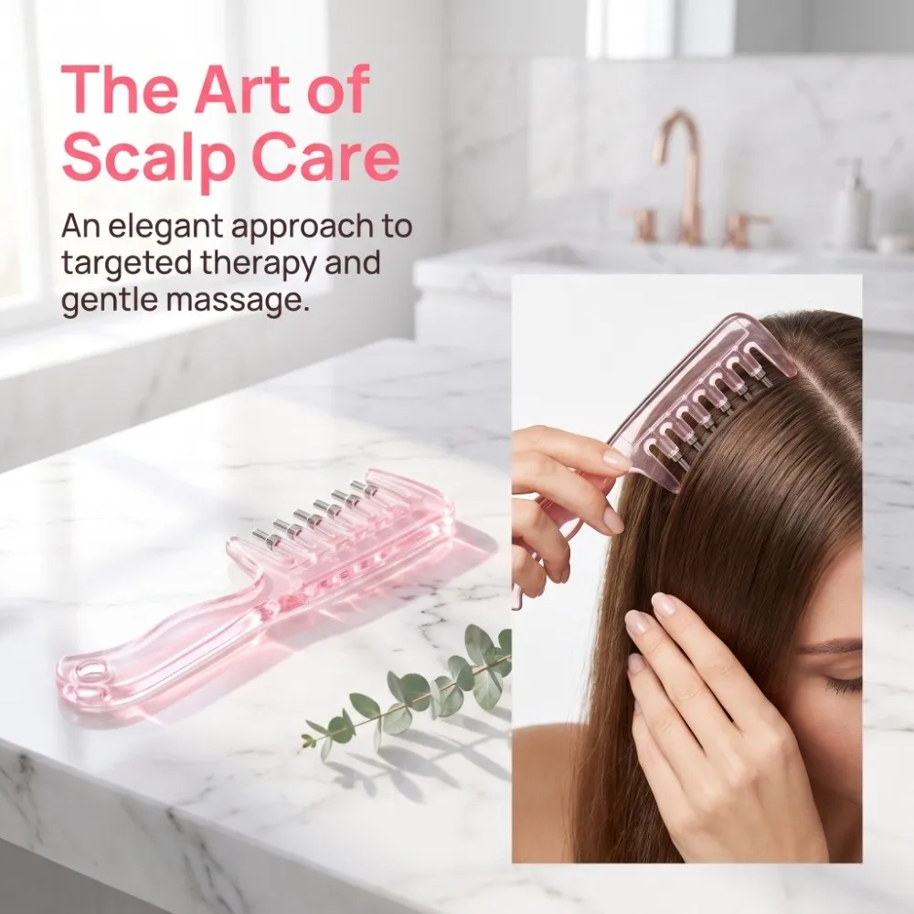 Multi-Function Mini Portable Head Applicator Hair Care Scalp Nourish Hair Firming Applicator Anti-Frizz Anti-Static
