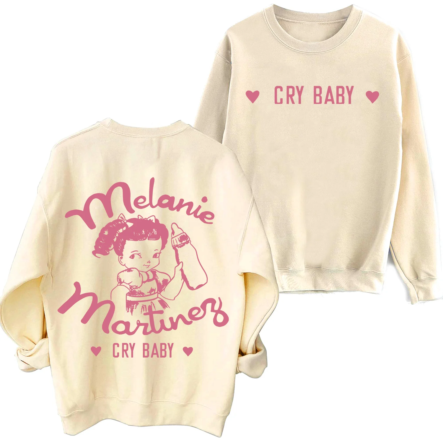 Melanie Martinez Sweathsirt Cry Baby Man Woman Harajuku Round Neck Long Sleeve Oversized