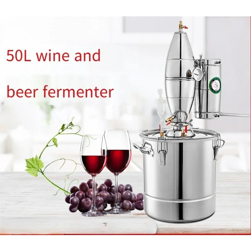 50L Wine Baijiu Yellow Wine Beer Brewing Brother Distiller Brewing Multifunctional Filling Equipment Fermentation Tank