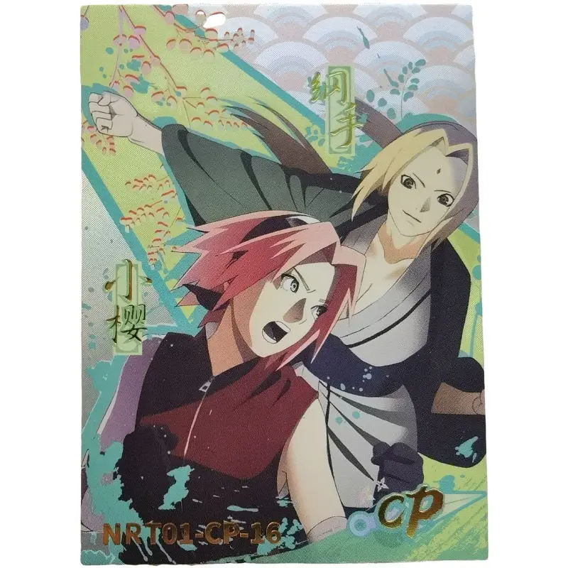 Naruto Cp Series Sasuke Kakashi Haruno Sakura Anime Characters Rare Game Collection Flash Card Cartoon Toys Christmas Gift