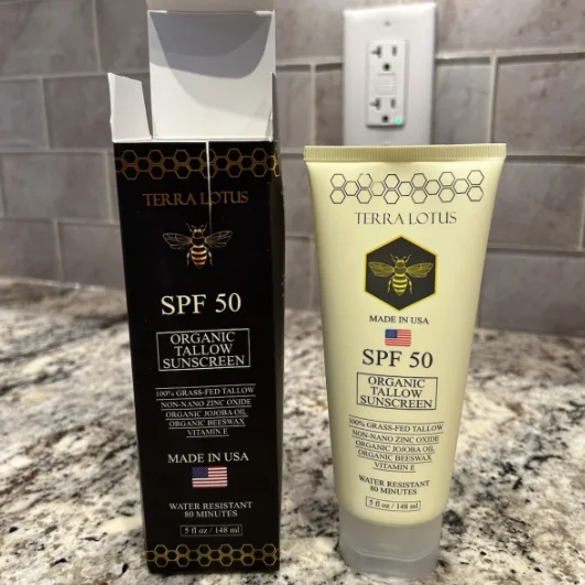 148ml Original Brand TERRALOTUS SPF 50 Organic Tallow Sunscreen Waterproof Beeswax VitaminE Mineral Sunscreen For Face Body Care - view 6