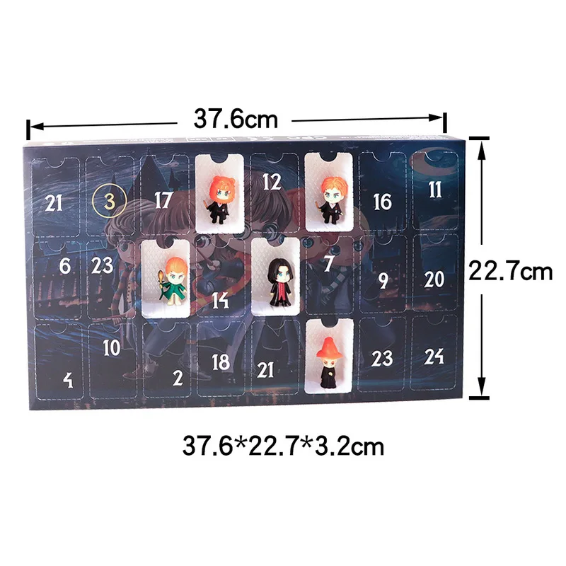 Harry Potter Mystery Toy Advent Calendar Christmas Festive Atmosphere Decorated Gift 24-day Countdown To Surprise Blind Box Gift