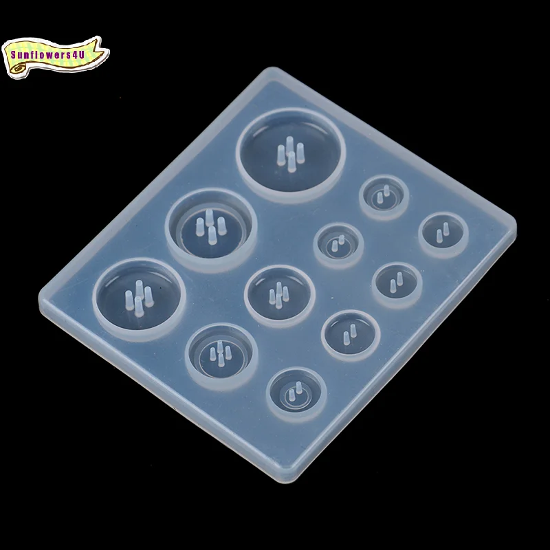 Craft DIY Silicone Pendant Mold Making Jewelry For Resin Necklace Button Mould