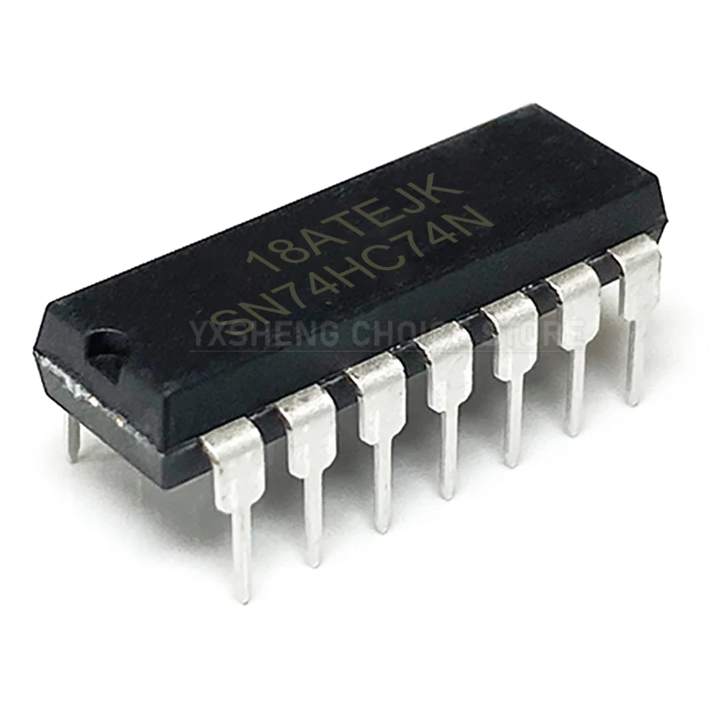 10PCS SN74HC74N DIP-14 74HC74 74HC74N SN74HC74  DIP Integrated IC