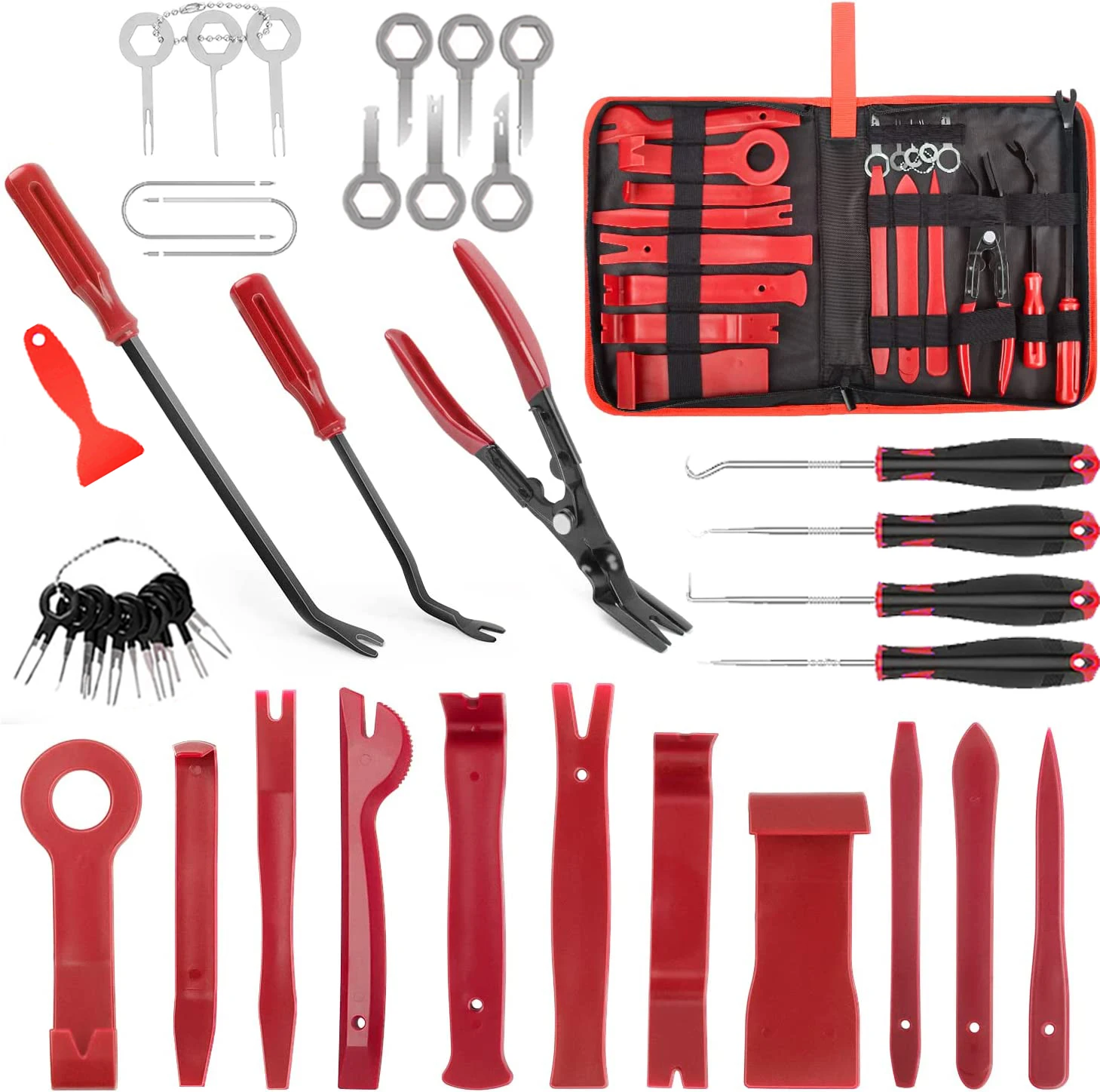 Car Trim Removal Tool Automotive Mechanical Workshop Tool Mixed Size Fasteners Clips Complete Tools Kit Accessories For Vehicles