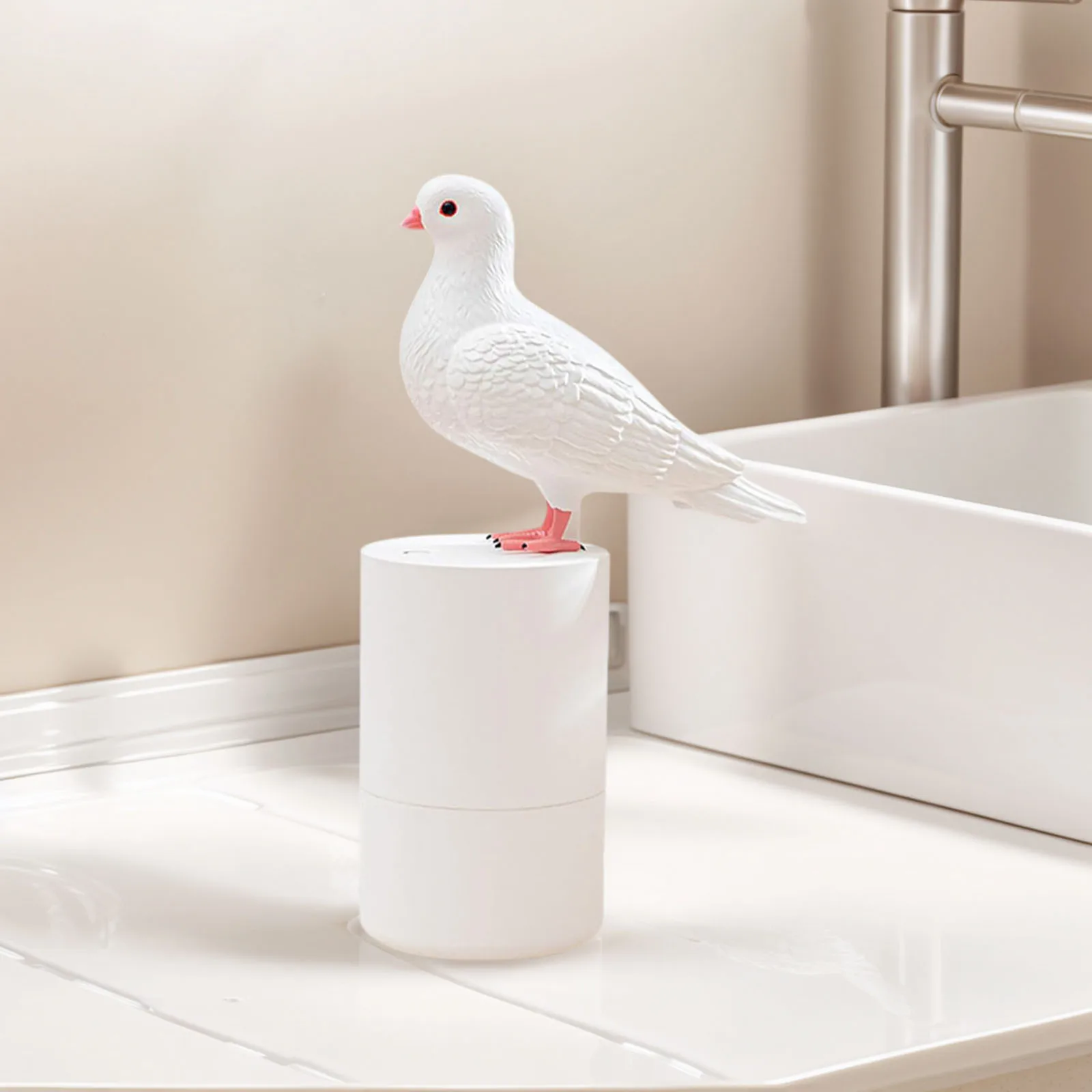 موزع صابون كهربائي أوتوماتيكي 300 مل، موزع صابون رغوي بدون لمس لحوض المطبخ والحمام