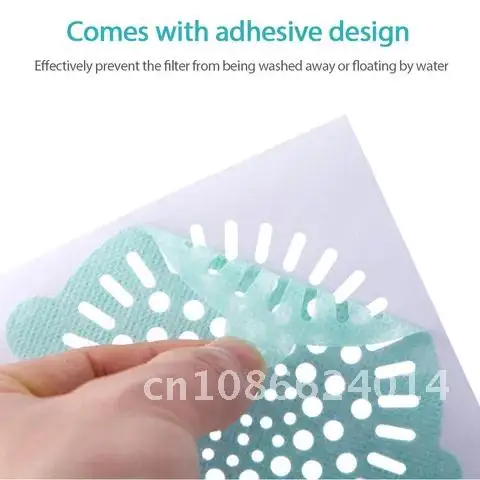 10PC Kitchen Bathroom Shower Drain Cover Net Stickers Hair Filter Sink Strainer Sticker Paper Strainer Kitchen Tools