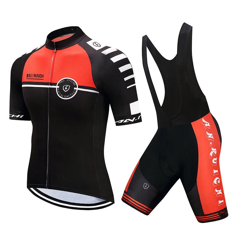 

Men Short Bicycle Cycling Sets Quick Dry Red Matches Black 3D Padding Cushion Bib Sport Jerseys Customized/Wholesale Service