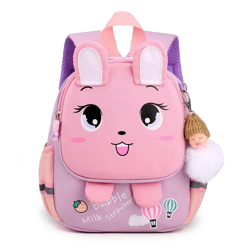 Cartoon Anti-lost Kindergarten School Bag for Baby Boys Waterproof Backpack Baby Girls Kids School Backpack Mochila