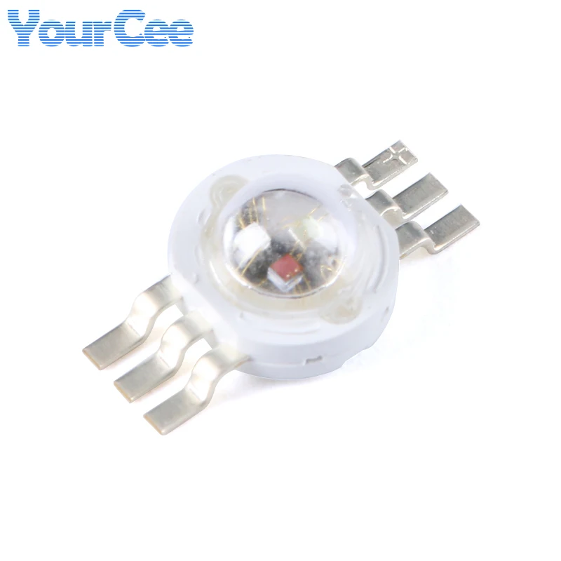 5 sztuk 1W 3W 5W Chip LED RGB żarówki diod SMD COB wysokiej mocy podświetl czerwony/zielony/niebieski pełny kolor oświetlenie do uprawy koraliki