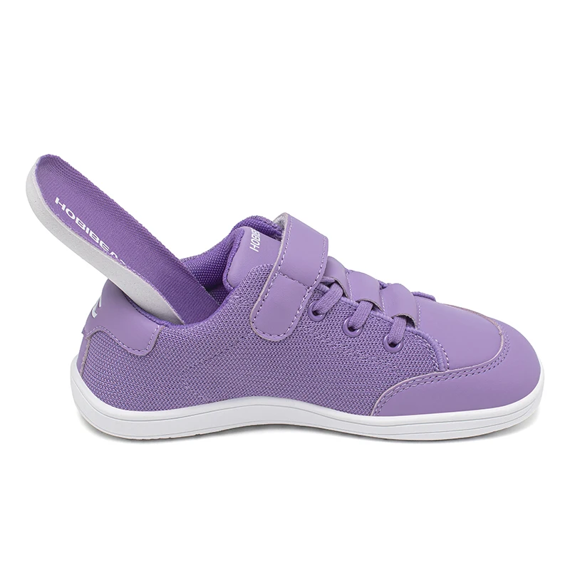 أحذية HOBIBEAR الشبكية حافي القدمين للأولاد والبنات بمقدمة واسعة أحذية رياضية بدون قطرة للمشي (طفل صغير وكبير)