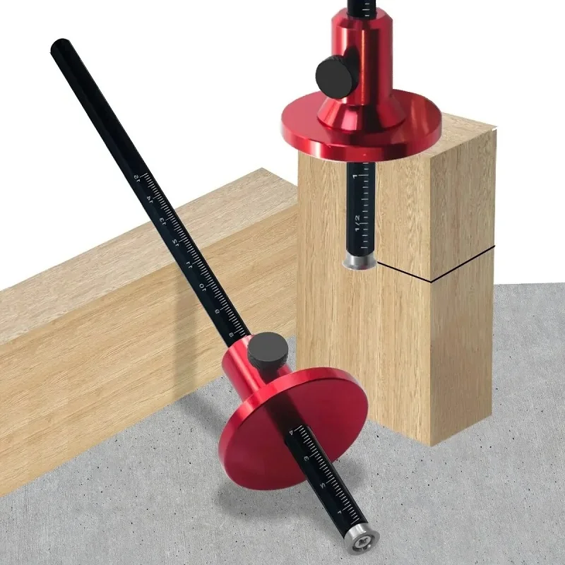

Wheel Marking Gauge - Woodworking Scriber - Wood Marking Tools With Inch & MM Scale - Parallel Line Drawing Mortise Measuring/**