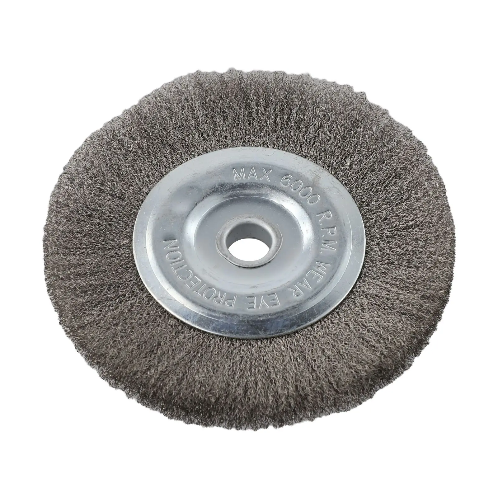 Brosse métallique en acier pour meuleuse d'angle, outil de polissage, enlèvement de la rouille, alésage du métal, 6 pouces, 16mm