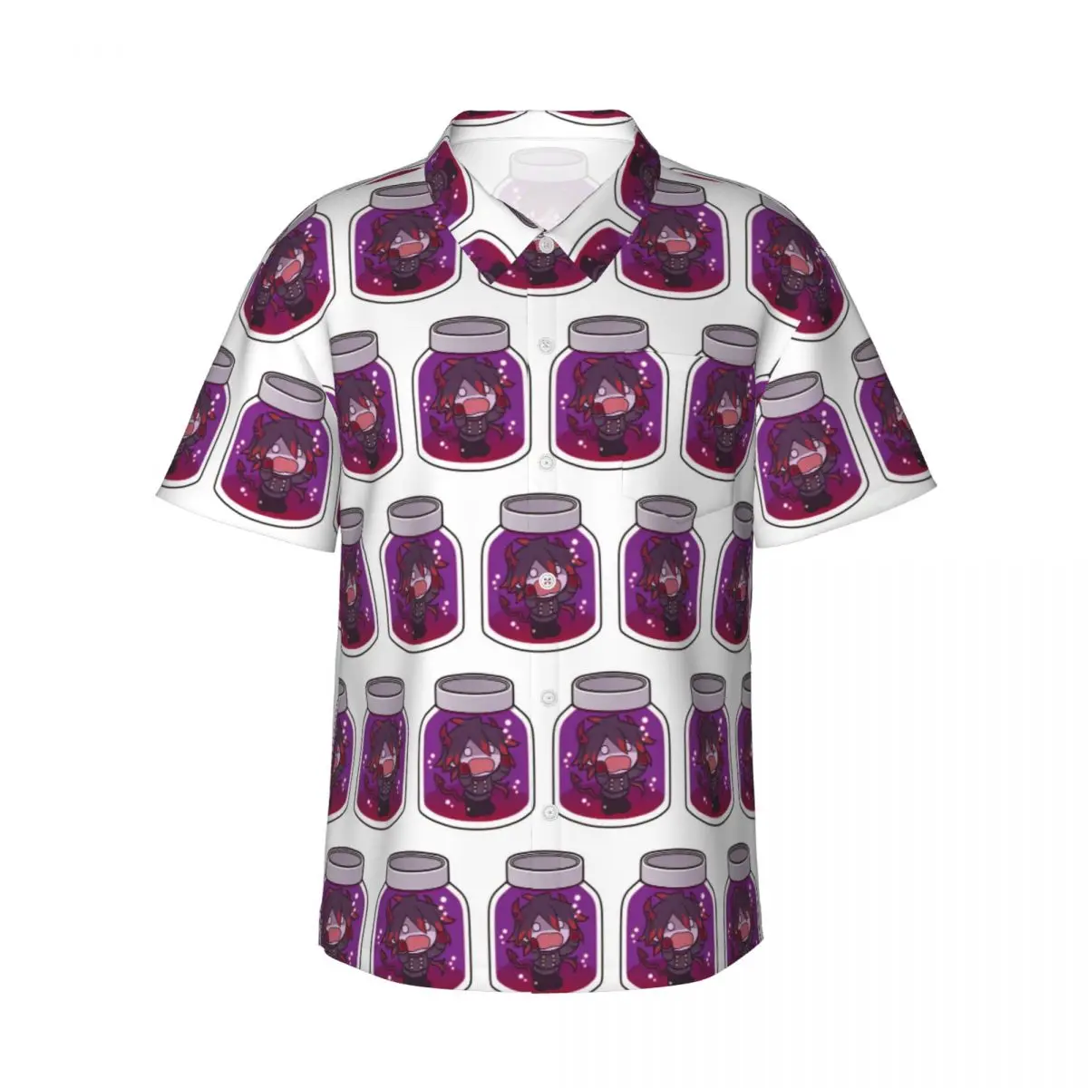 

Bottling Ivlis Men's Shirts Hawaiian Short Sleeve Shirt Fashion Lapel Tops for Summer Beach