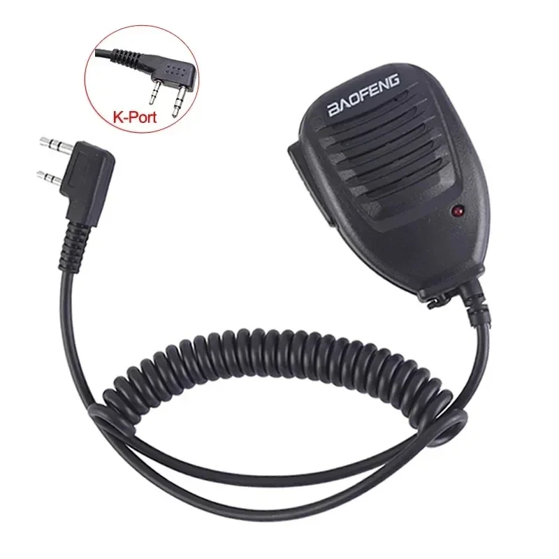 2024 Baofeng K-Port Microphone Speaker MIC For Baofeng UV-82 UV-10R UV-16 UV-15 UV-17 UV-K5 UV-5R UV-22 Plus UV-20 Walkie Talkie