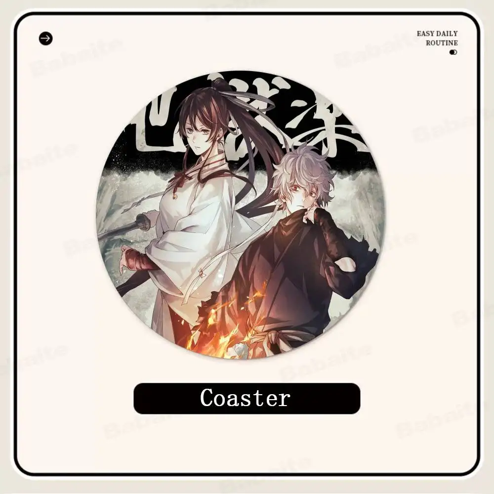 Anime Jigokuraku Hells Paradise 1pc Pattern Coaster Tea Cup Heat Insulation Pad Anti-scalding Anti-slip Table Bowl Plate Mat 4