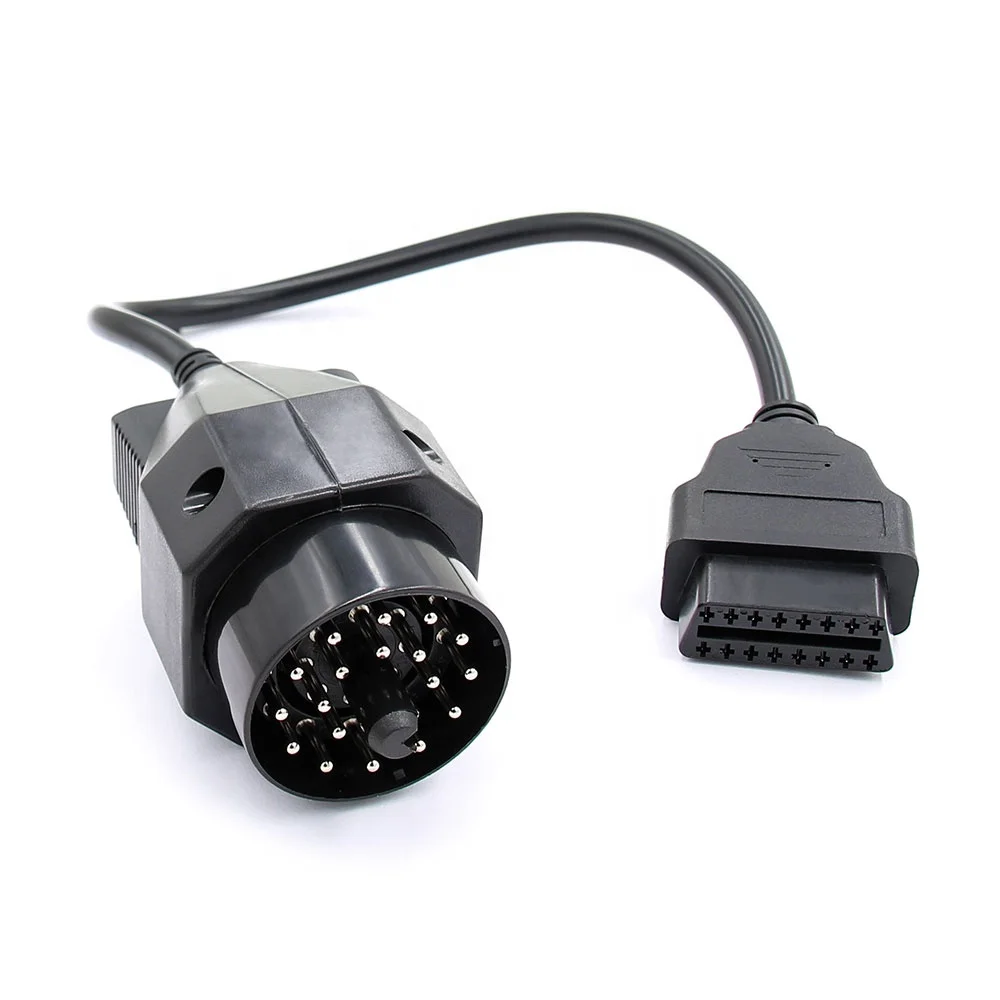 Compatible for BMW OBD 20Pin to 16Pin OBD2 Male to Female OBD2 Connector Cable Car Diagnostic Adapter