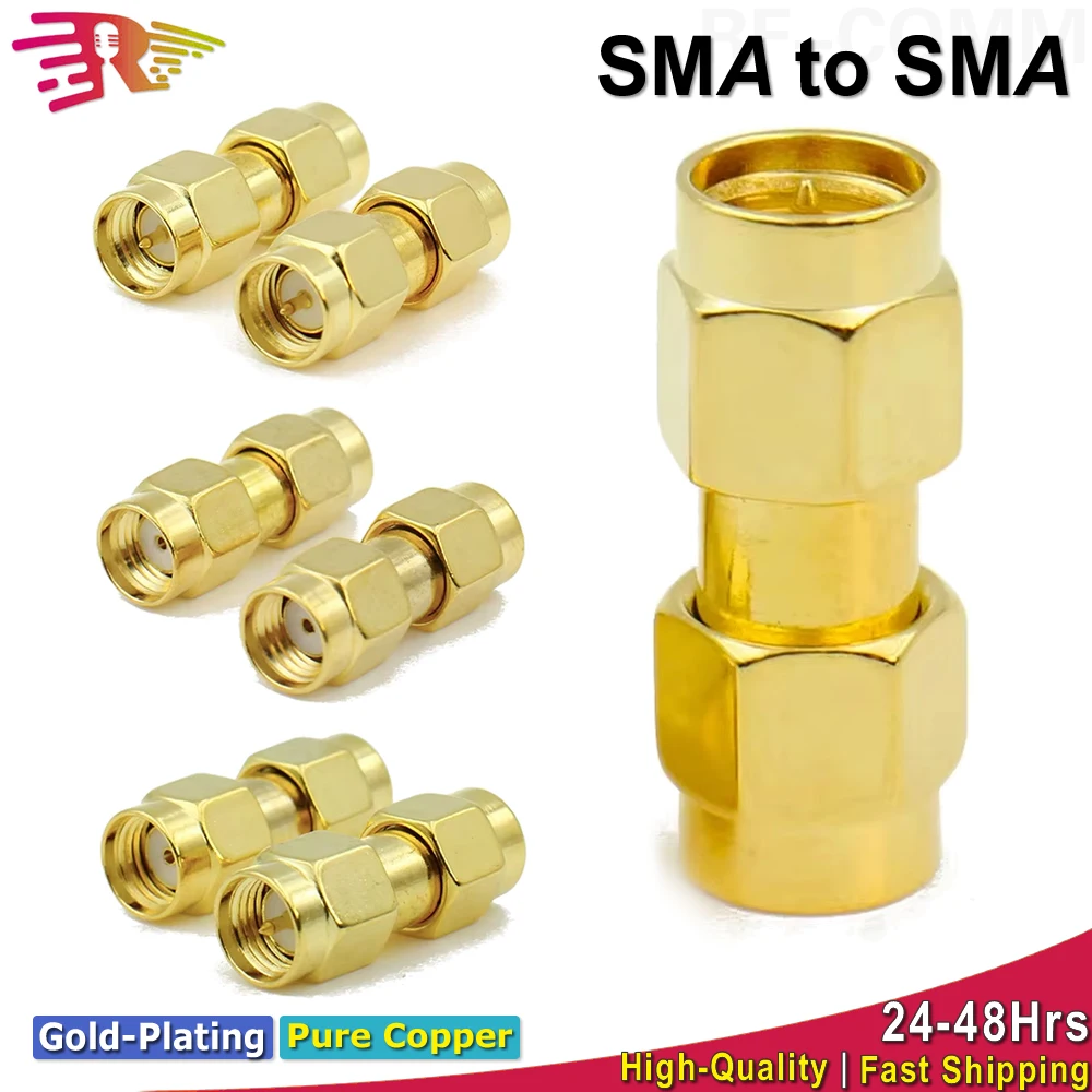 SMA Male naar SMA Stekker Rechte RF Coax Connector RP SMA Male Coupler ...