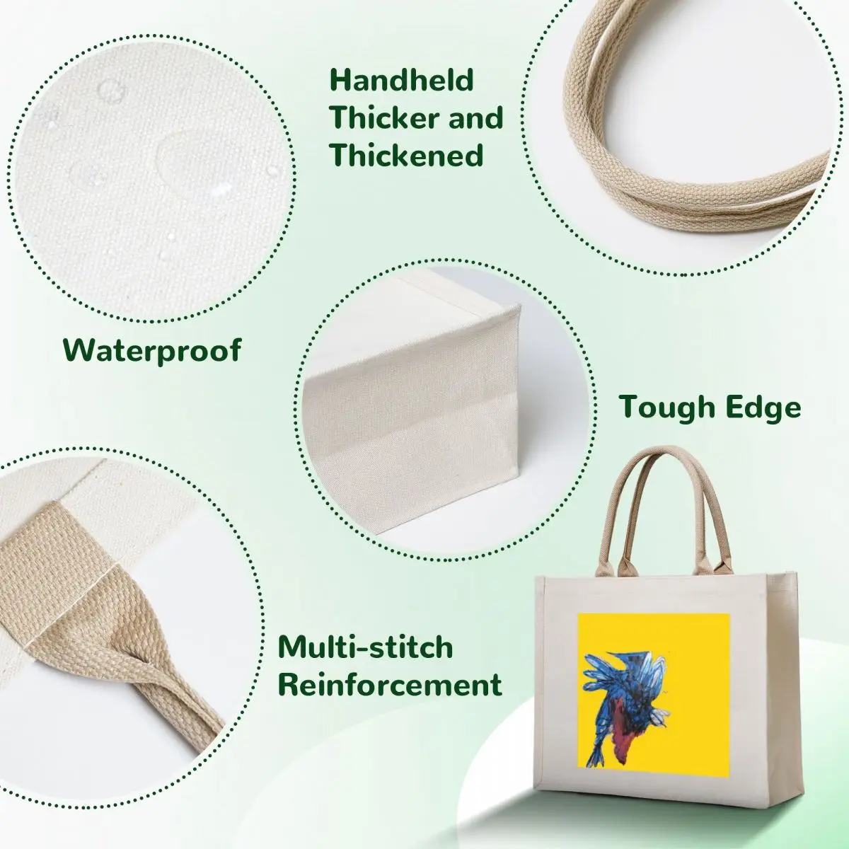 the madness of the bird Tote Bag eco pack hand bag supermarket folding bag