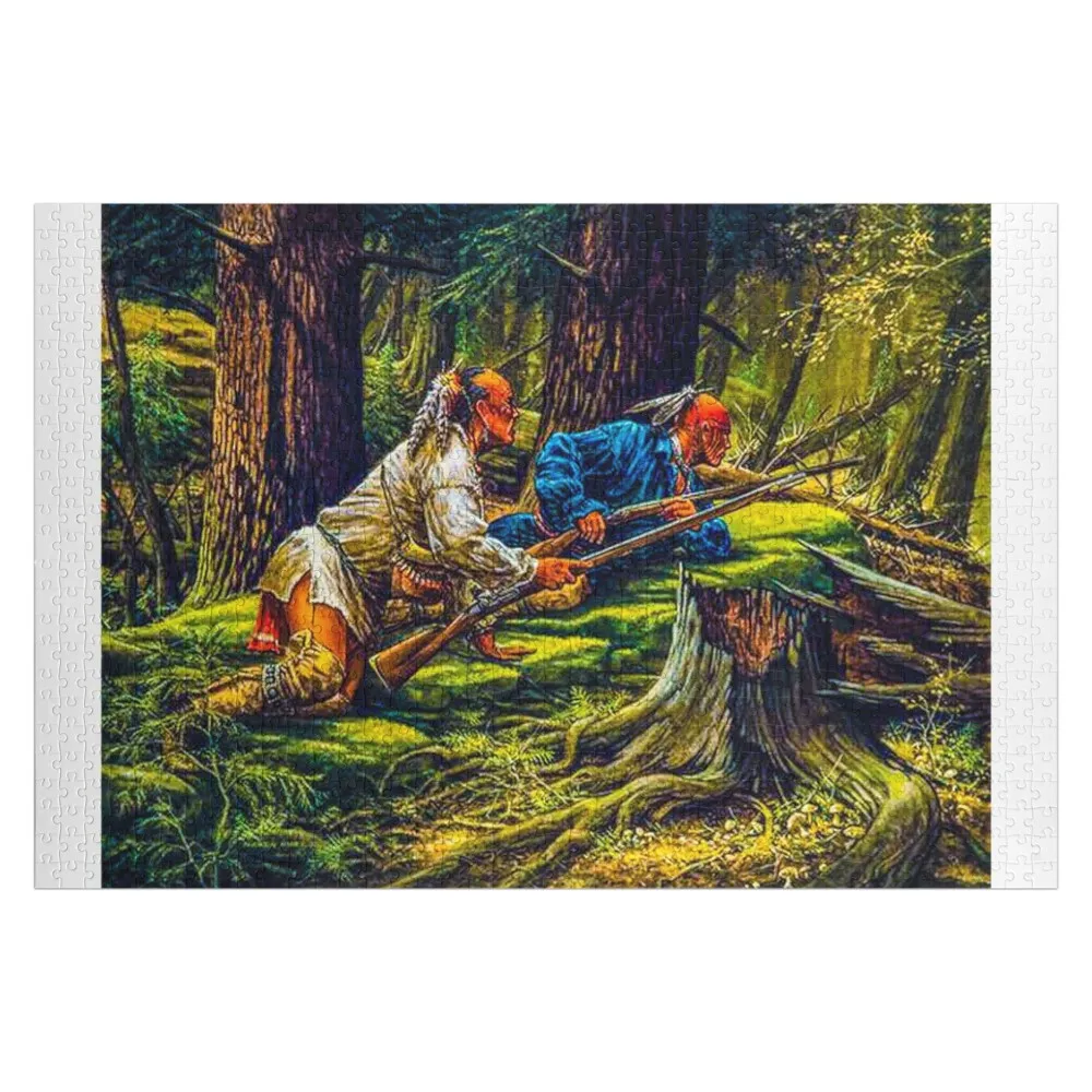 

fwc 0618 native american Jigsaw Puzzle Personalized For Kids Personalized Gift Married Custom Adult Wooden Puzzle