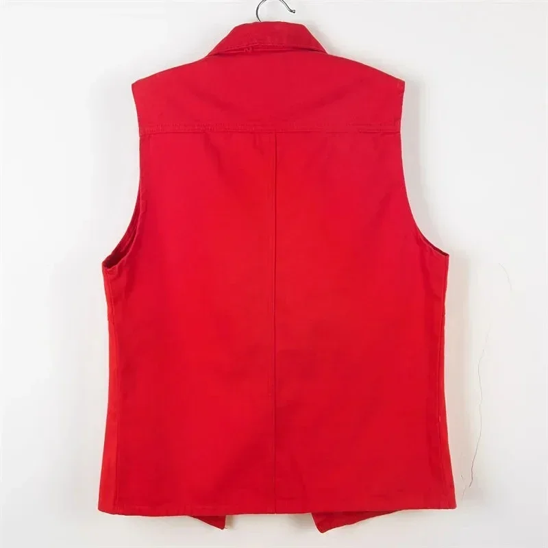 Middle Length Denim Vest Women New Spring Autumn Slim Jeans Vest Jackets Female Casual Sleeveless Waistcoats Cowboy Coat Tops