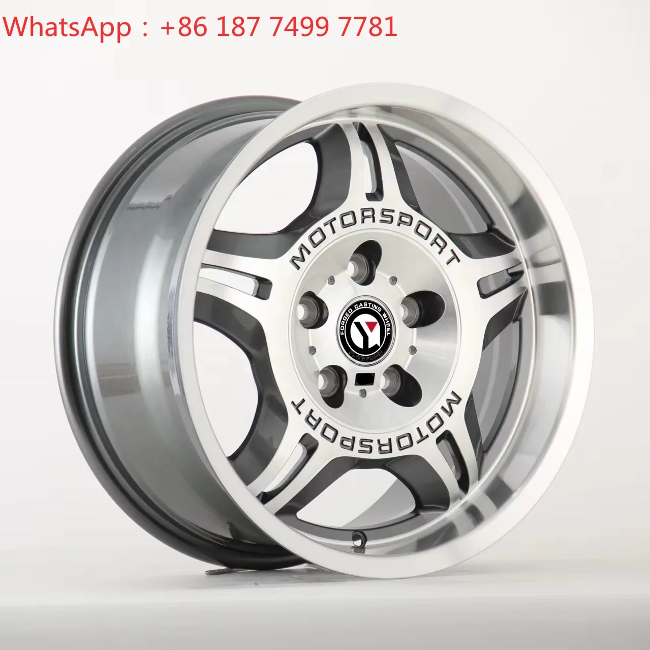 

YQ New Deep Dish Wheels 17 Inch 5x120 PCD Silver Grey Machine Lip Rims for E36 E46