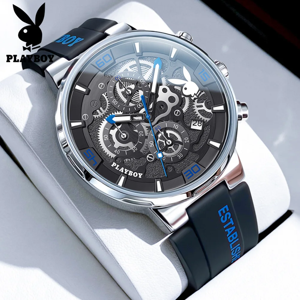 PLAYBOY 3063 Men's Quartz Watch, Stylish Design
