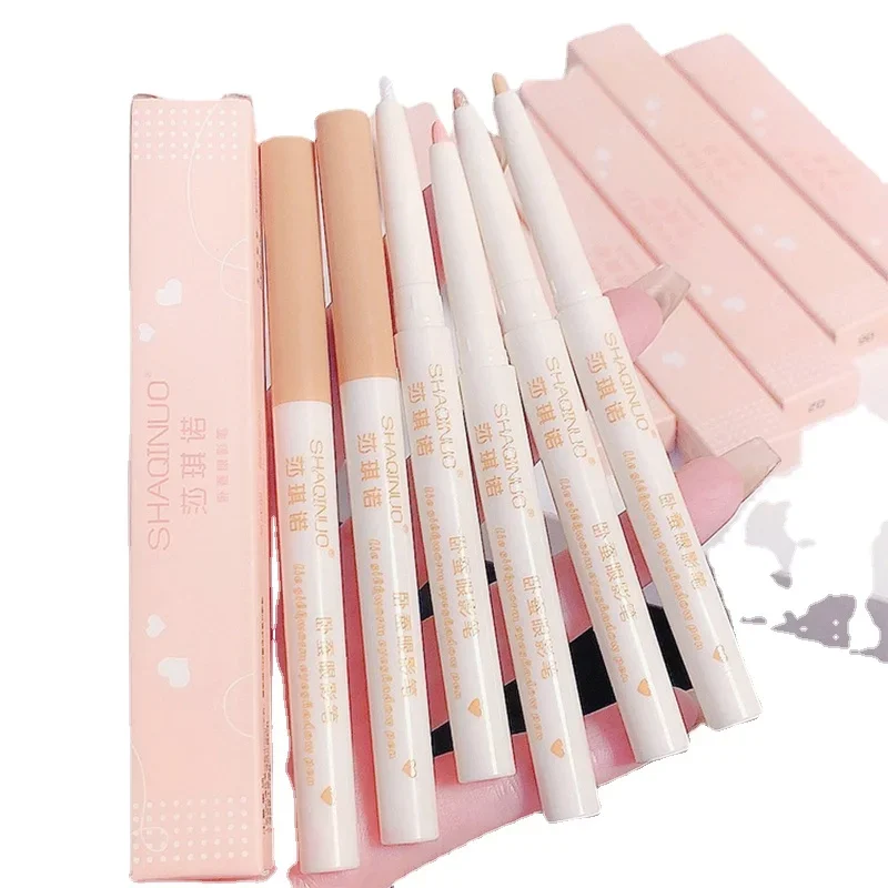 女性用アイシャドウ,カラーリングアイペンシル,シャマー接着剤,アイライナー,ナチュラル,明るくきらめく,防水化粧品,トレンディ