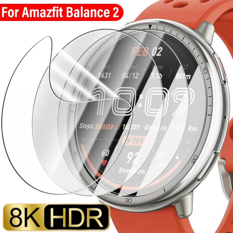 

Гидрогелевые пленки с полным покрытием для Amazfit Balance 2, HD, прозрачная мягкая защитная пленка из ТПУ для экрана, а не стекло, аксессуары для умных часов