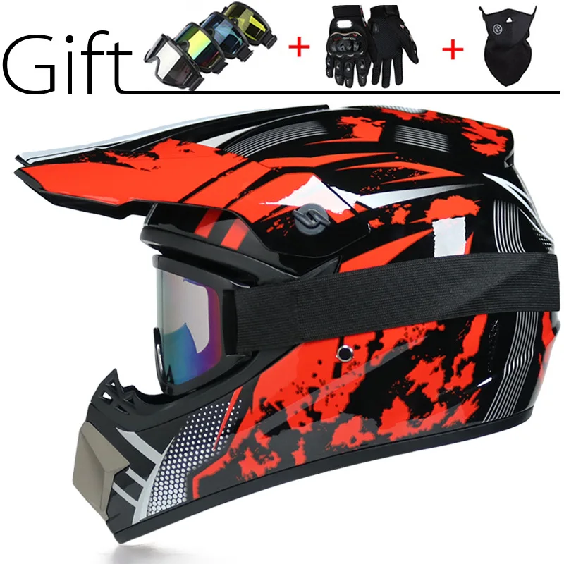 VirtueOff-Road Helmet Men's Race Four Seasons Helmet Road Youth Version Adult Carding Helmet off-Road Vehicle Helmet