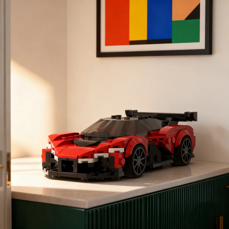 

334pcs MOC Zenvo Aurora Agil City Champions Model Building Blocks Creative Gift DIY Display Decor Adult Premium Kids Desk Home