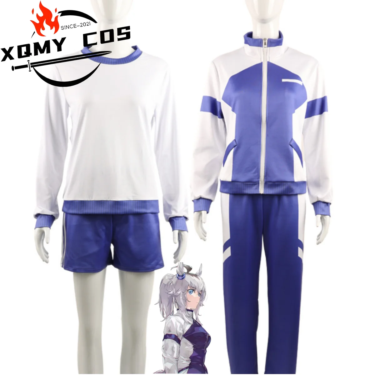xqanime-game-umamusume-jolie-casquette-derby-oguri-costume-de-cosplay-manteau-de-survetement-t-shirt-uniforme-pour-femme-costume-de-gymnastique-de-campus