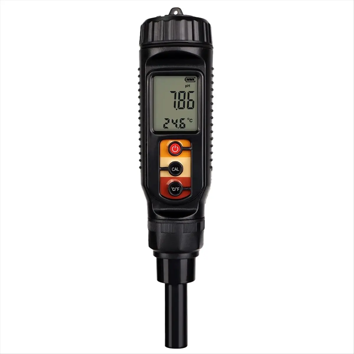 [Y39A]Digital Food PH Meter 0.00-14.00 High Accuracy Flat Probe ATC 0.00-14.00 PH Tester for Fruit Meat Vegetables Dough Milk