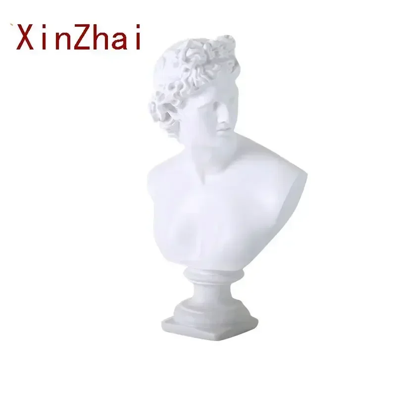 

Vilead 32cm David Diana Statue Mythical Characters Figurines Resin Retro Art Home Living Room Office Desktop Interior Decoration