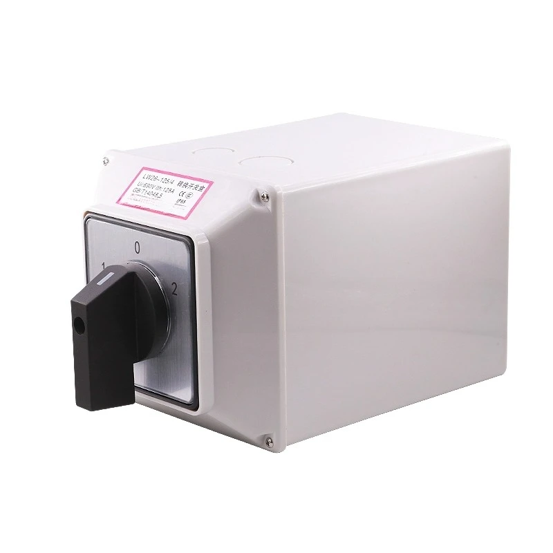 

Switch LW26-125/4 with Waterproof Box, Three-phase Four Wire Two-way Dual Power Motor Switch 125A