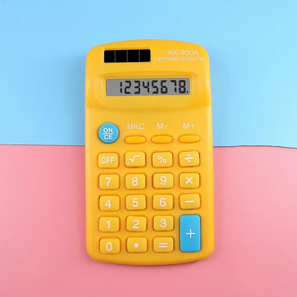 LED Large Screen  Great Big Button Business 8-Digit Mini Calculator School Supplies Calculator Fast Response   for Office