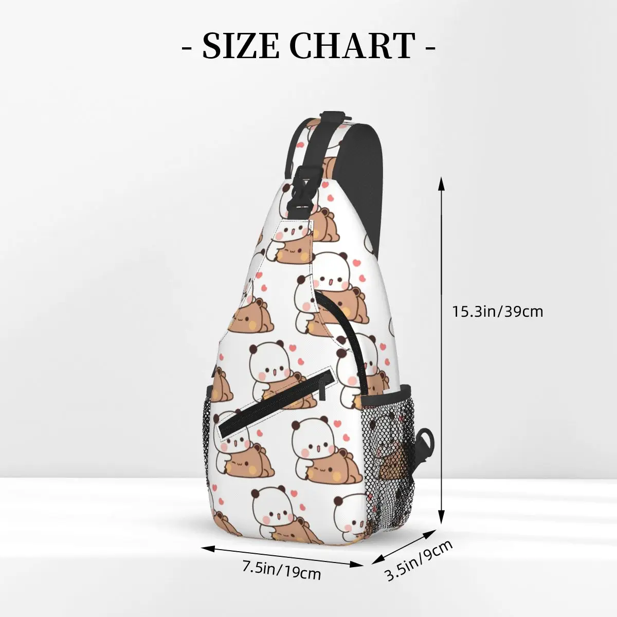 Bubu Dudu Bolsa de peito masculina tipo estilingue, mochila crossbody, bolsa de peito, viagem, caminhada, bolsa de ombro