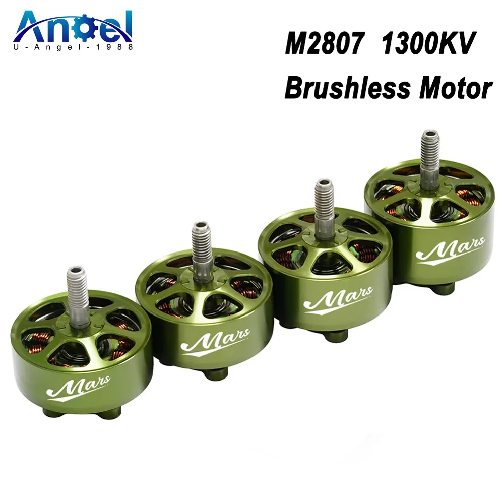 

4pcs FLASHHOBBY Mars M2807 Brushless Motor 1300KV 3-6S LiPo for FPV Freestyle 7inch Long Range Drones DIY Parts