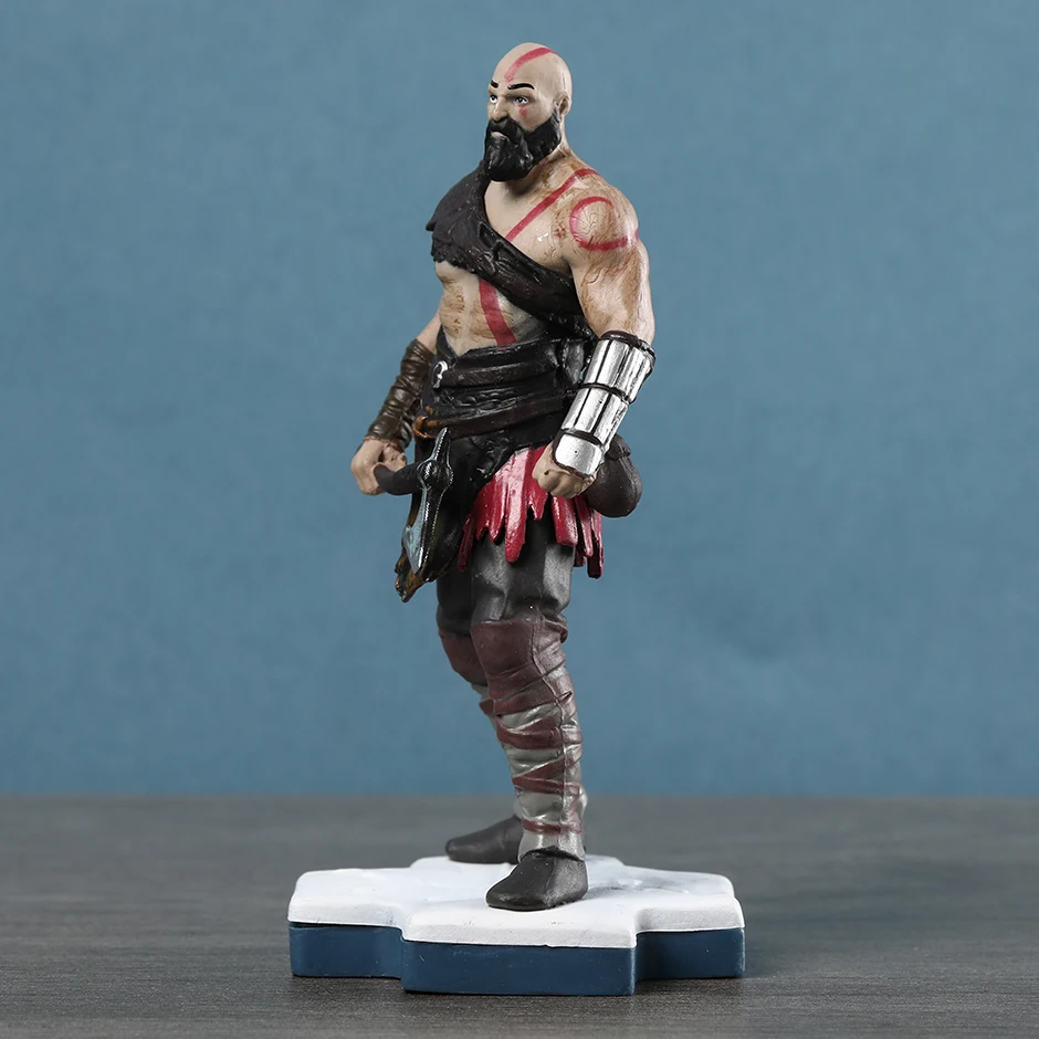 God Of War Kratos Atreus PVC Figure Collectible Model Toy Desktop Doll 11.5cm