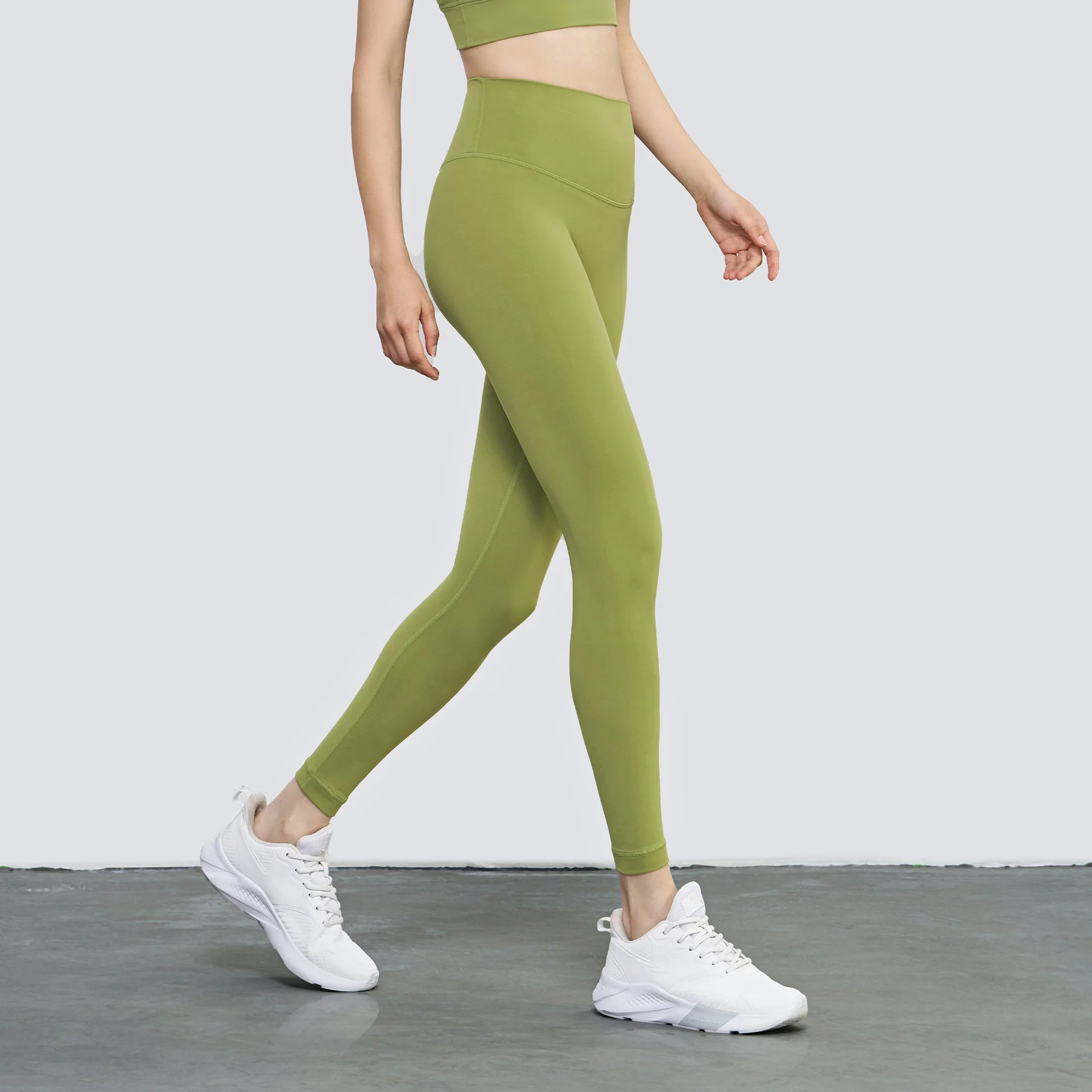 Solid Color High Waist Yoga Legging Athletic soft Women Sport Pant Tight Butter Gym Comprehensive Training Jog Back Waist Pocket image 2
