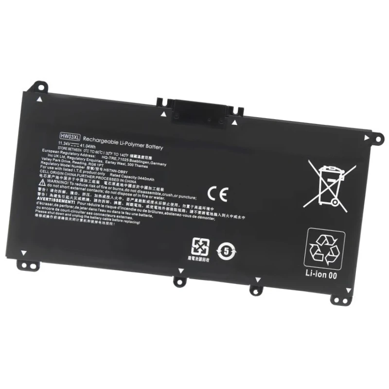 

New Laptop Battery HW03XL for 15-EG0067ST HSTNN-IB90 LB8U L97300-005 11.34V 3470mAh 3 Cells Replacement Battery