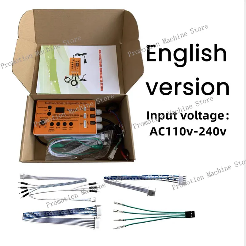 110V-240V Refrigerator inverter board compressor solenoid valve fan damper electric valve tester fault tool English version