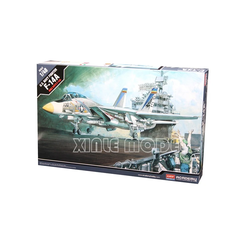 

Academy Scale Model Kit 12253 American F-14A Tomcat Two-Seat Carrier-Based Fighter 1/48