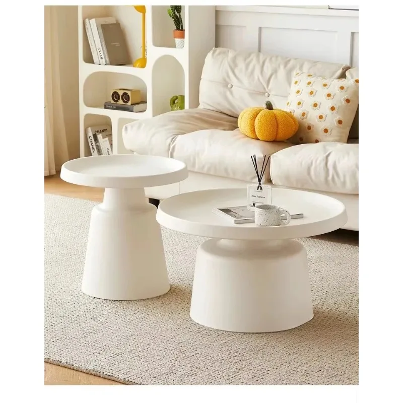 *Metal Side Table with Small Round Top, Versatile As Nightstand or Coffee End Table for Living Room, Kitchen, Bedroom, or Office