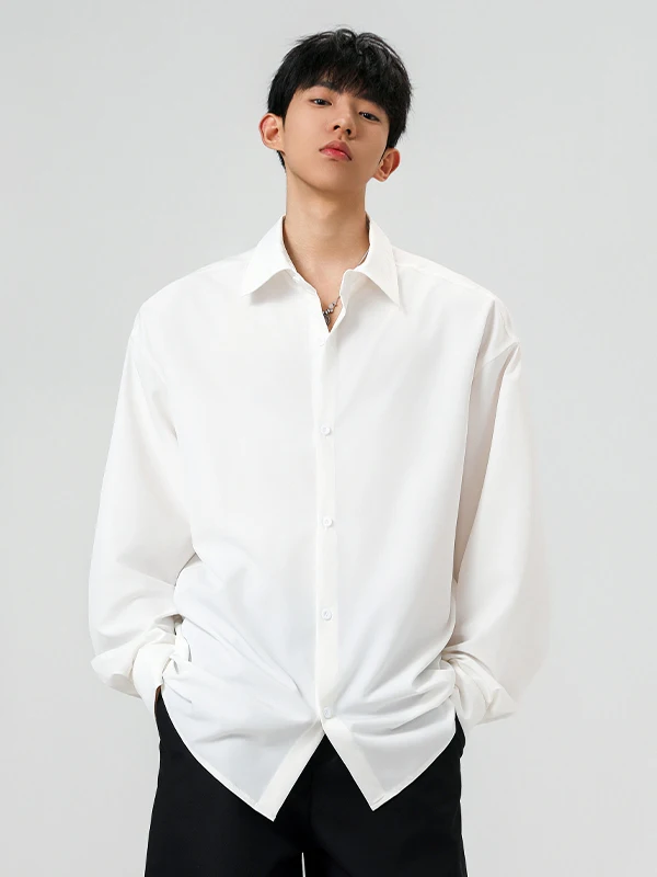 

American Style Thin Long Sleeve Shirt Men Summer Trendy Hawaii Cool Top Casual Open Cardigan Inner Shirt Polyester Fiber