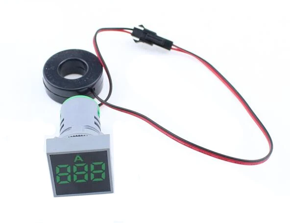 LED電圧計,デジタル電圧計,LEDインジケーター,22mm,0-100a