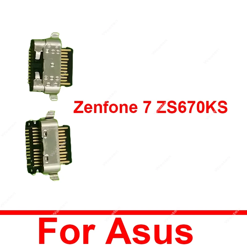 

USB-порт зарядного устройства для ASUS Zenfone 7 ZS670KS, разъем для зарядки док-станции, разъем USB-разъема, запасные части